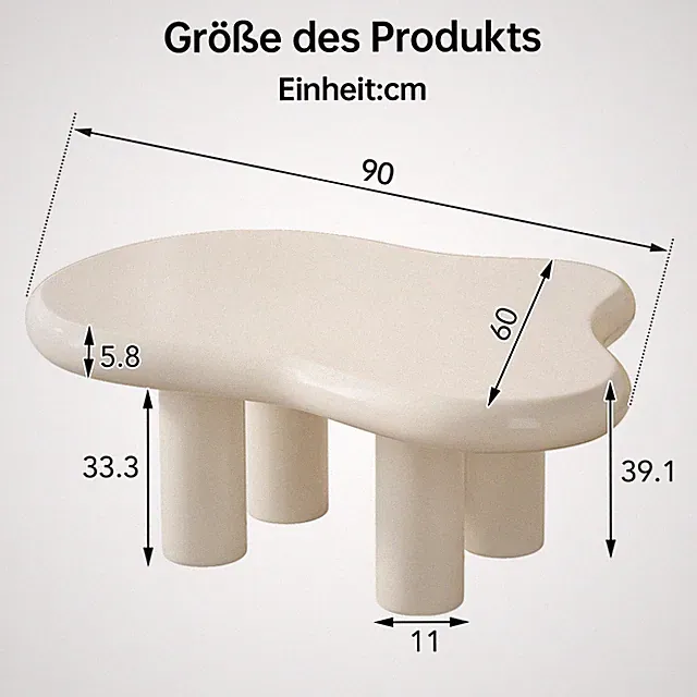 Kaffeetisch，Leichter Bruch der Verpackung