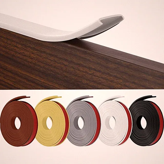Kantenband selbstklebend 20mm x 5m U-Form Weichsockelleiste Möbelkante