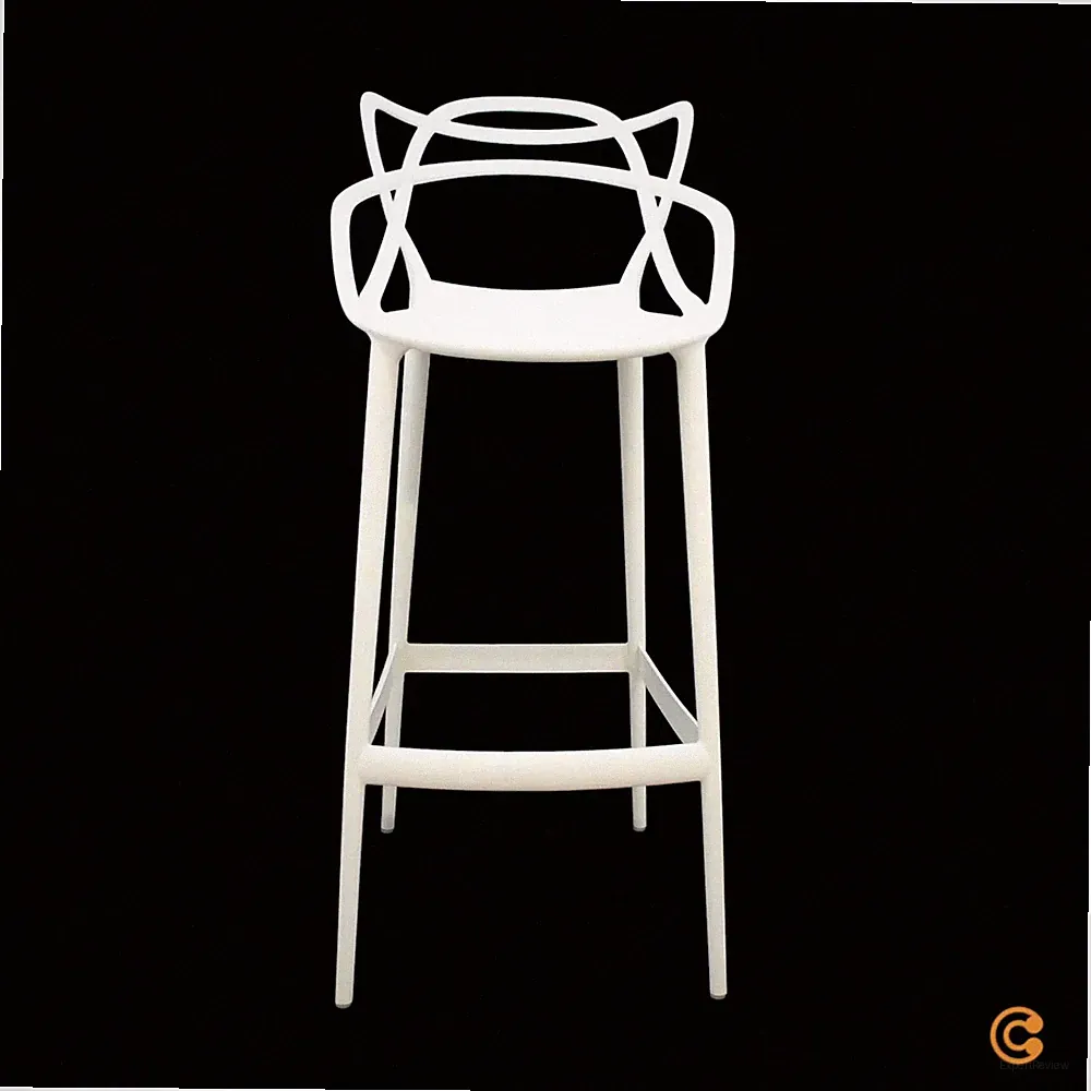 Kartell Masters Barhocker Tresenstuhl Hocker Stuhl Barstuhl 75cm weiß