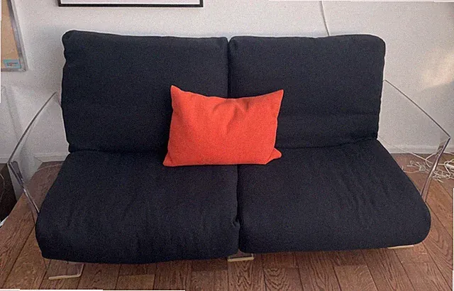 KARTELL POP - ikonisches Sofa, Zweisitzer, schwarz, gute Zustand