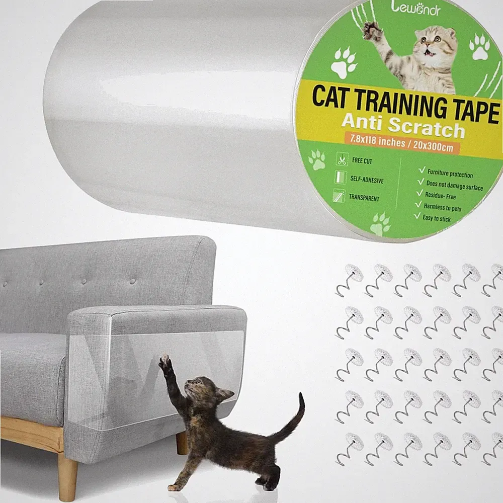 Katze Kratzschutzfolie Transparent Möbel Sofa Schutz Kratzpads 20 x 300 cm