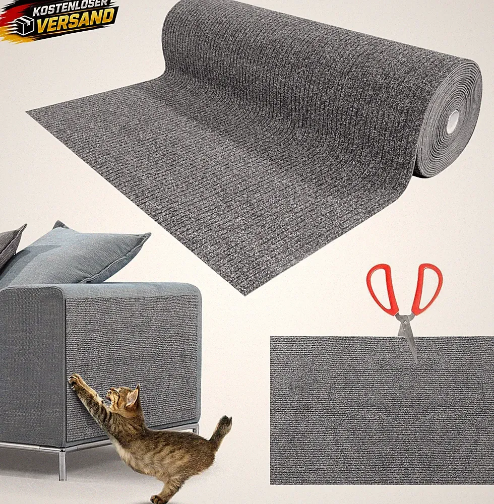 Katzen Kratzmatte selbstklebend XXL 200x40cm Möbel- und Wandschutz