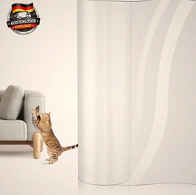 Katzen Kratzschutzfolie 44x300cm für Möbel Wand Sofa transparent rückstandsfrei