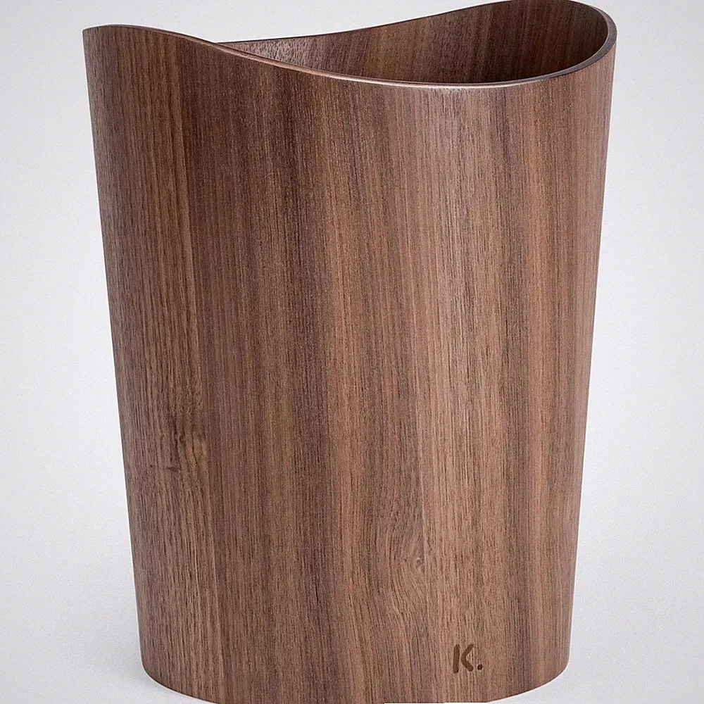 Kazai. Echtholz Papierkorb Börje | Holz Mülleimer Für Büro, Kinderzimmer, Schlaf