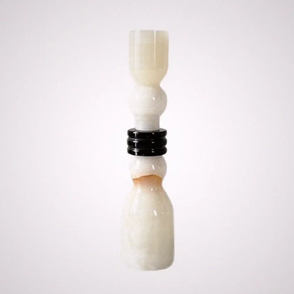 Kerzenhalter aus Naturstein Minimalistisch Tischleuchter Modern für Esstisch