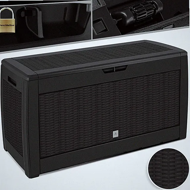 KESSER® Auflagenbox Kunststoff Kissenbox 310L Gerätetruhe Kiste Gartentruhe box