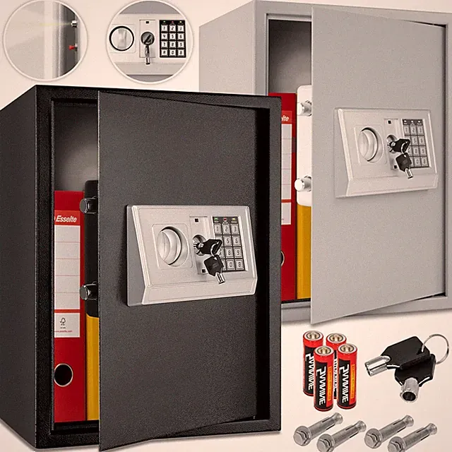 KESSER® Tresor Safe Elektronischer Möbeltresor 50x35x34,5 XXL Wandtresor Digital
