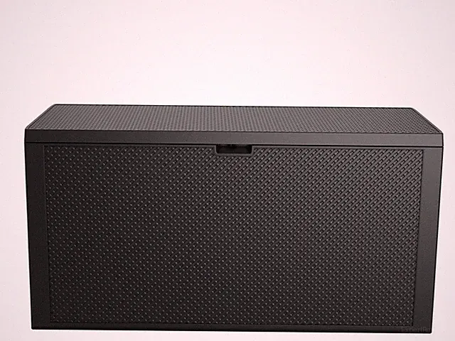 Keter Aufbewahrungsbox "Emily" graphit, 270L, Gartentruhe Auflagenbox Gartenbox