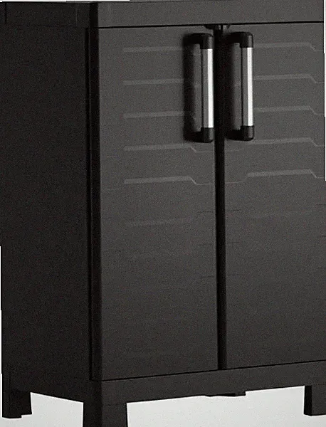 Keter Kunststoffschrank Detroit niedrig 65 x 45 x 97 cm Kunststoffschrank