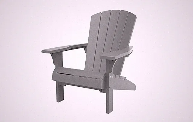 Keter Troy Adirondack Gartenstuhl - 85x80x96,5 cm - Grau