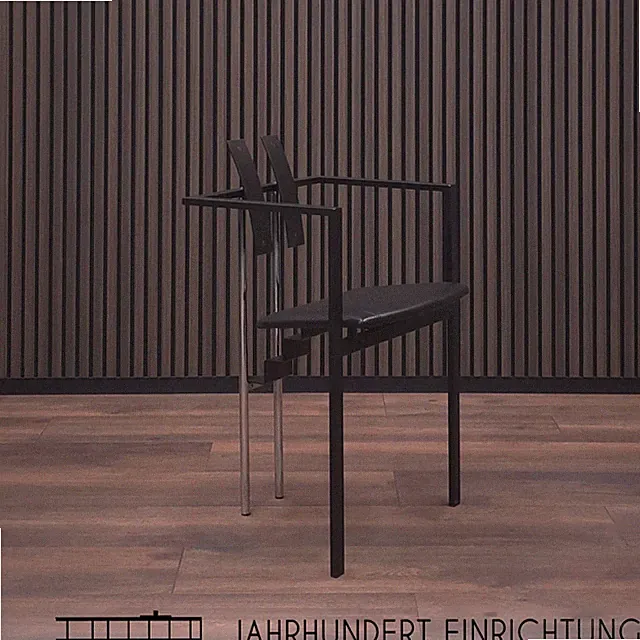 KFF | TRIX | 1 von 2 | Leder Sitz | Memphis Design Pop Art Stuhl | Bauhaus Stil