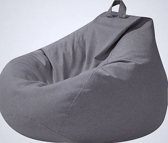 Kinder Sitzsack Bezug, Grey Klein, Gaming Chair Indoor Outdoor Decor 70x80cm