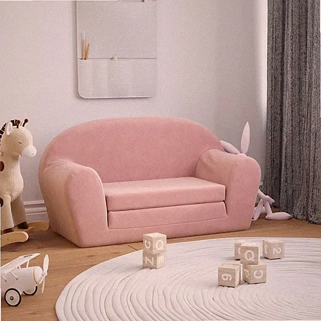 Kinder Sofa Weich Plüsch Schlafsofa Kindersessel Sofa Couch Stuhl Kindersofa