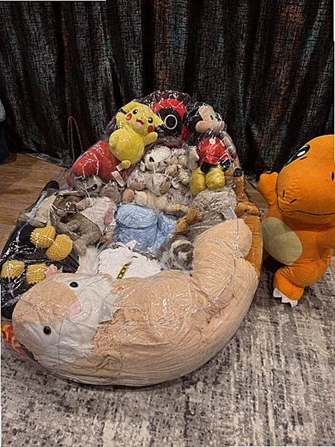 Kinder Stofftiere durchsichtig Aufbewahrung/Sitzsack-große Plüschtiere Organizer, Teddy Aufbewahrung