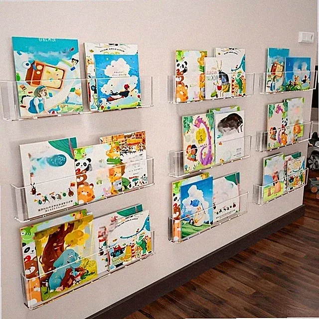 Kinder Wandbehang Buch Organizer Bilderbuch Display Magazin Aufbewahrung Regal Rac