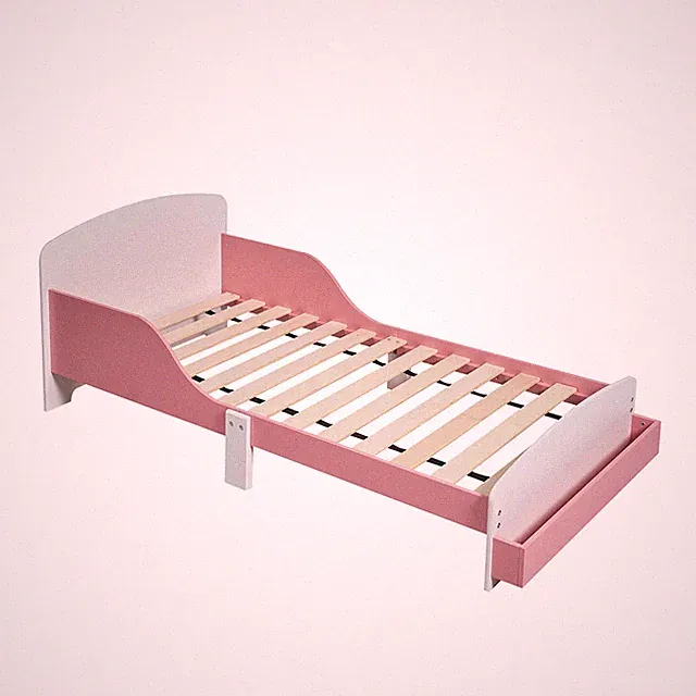 Kinderbett Babybett Kleinkindbett Kinderzimmer Bett Mädchenbett Rausfallschutz