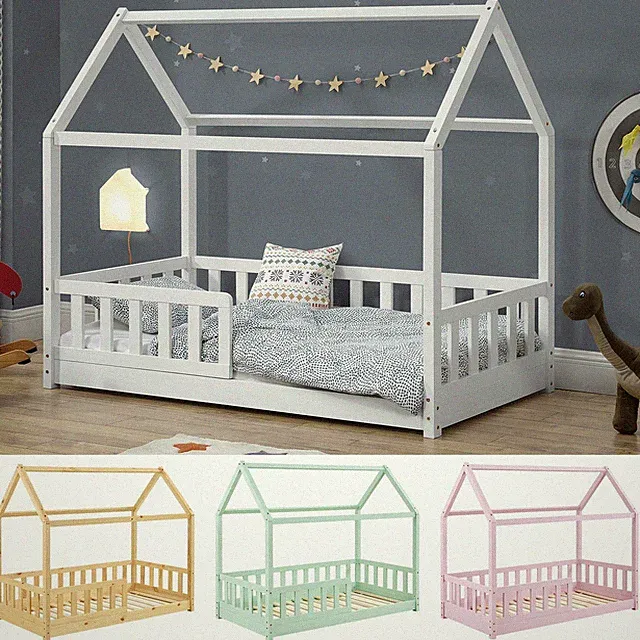 Kinderbett Rausfallschutz Bett Haus Skandinavisches Design Lattenrost Juskys®