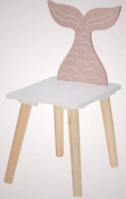 Kinderhocker Kinderstuhl Holzstuhl 52 cm 4 Tiermotive Bunt Kinderzimmer Kinder