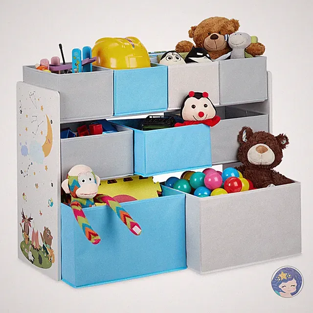 Kinderregal Spielzeugregal Kinderschrank Kinderzimmerregal Aufbewahrungsregal