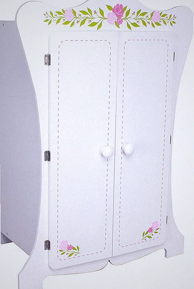 Kinderschrank #355 Kleiderschrank 70cm hoch Wandschrank weiß 2 Türen