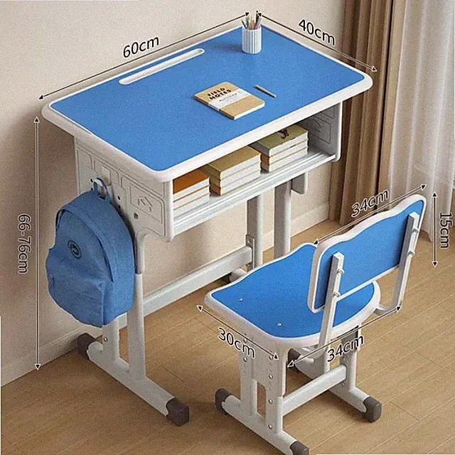 Kinderschreibtisch Set Höhenverstellbar Stuhl Ergonomisch für Kinder 3-18 Jahre