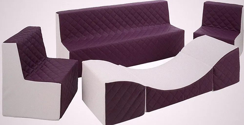 Violett Sitzbank