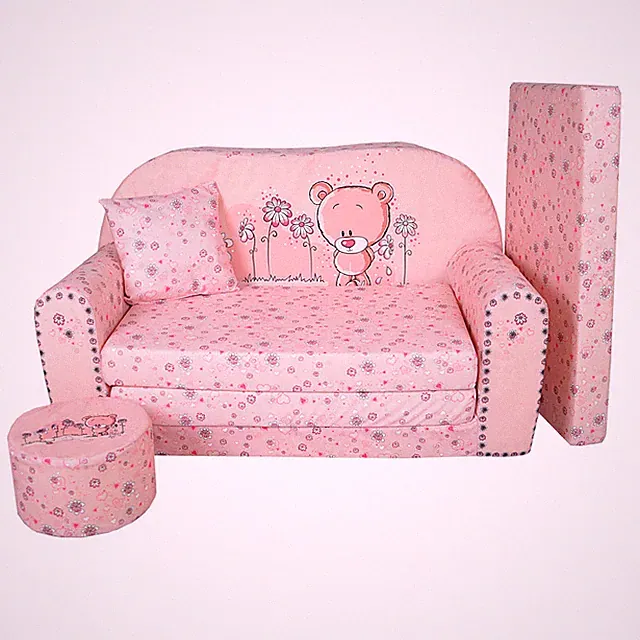 Kindersofa Bärchen Bär Sofa Kinderzimmersofa zum Aufklappen FORTISLINE