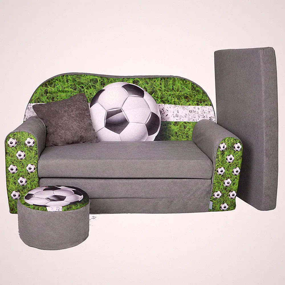 Kindersofa Football Sofa Kinderzimmersofa zum Aufklappen FORTISLINE
