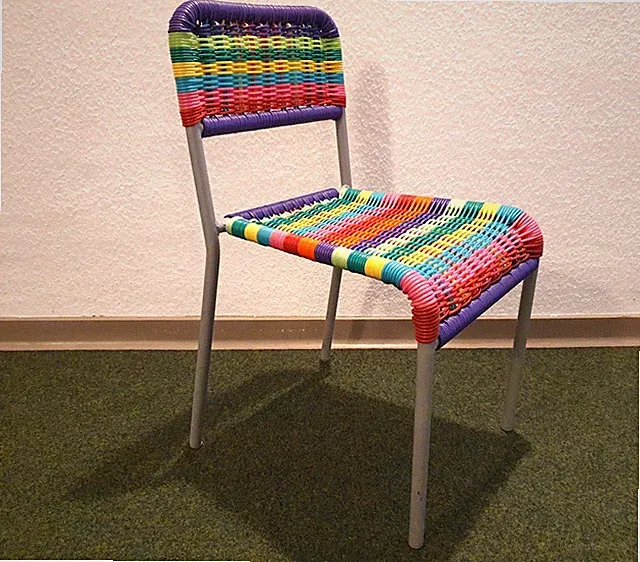 Kinderstuhl BUNT! "Scoubidou" Vintage Ikea Kinderzimmer Rattanstuhl 80er-90er