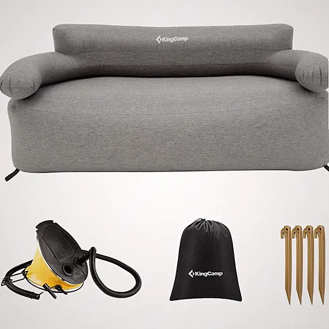 KINGCAMP Camping Couch Air Sofa Granit Lounge Outdoor Luft Sitz Möbel Aufblasbar