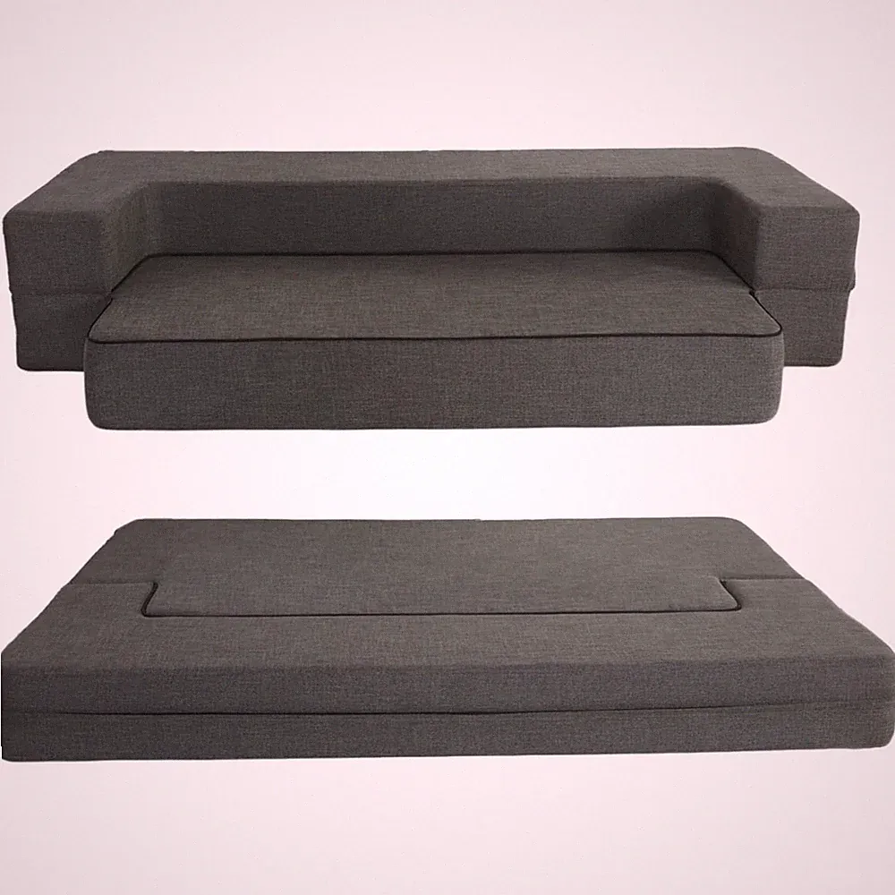 Klapp-Sofa Bett Memory Schaum Couch Gästebett Wohnzimmer Schlafsofa