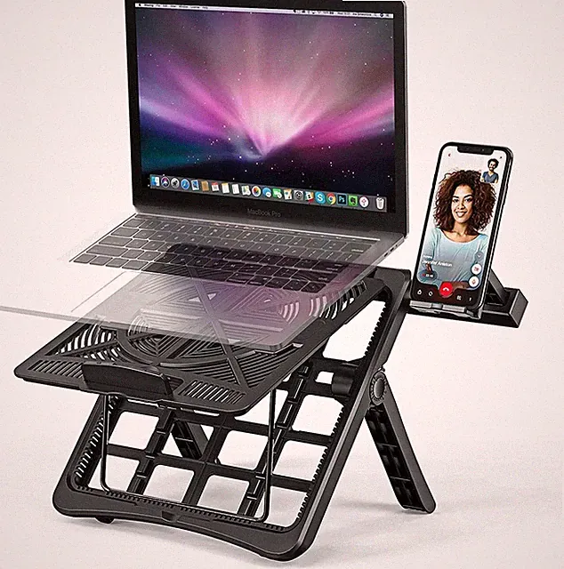 Klappbar Laptoptisch Notebookständer Halterung Betttisch für Laptop bis 17Zoll