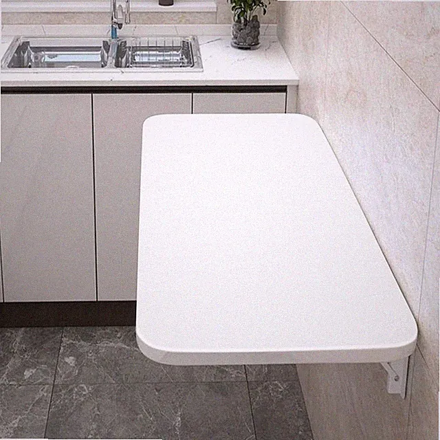 Klappbarer Wandschreibtisch Weiß Wandmontierter Klapptisch Wandtisch 80*40cm