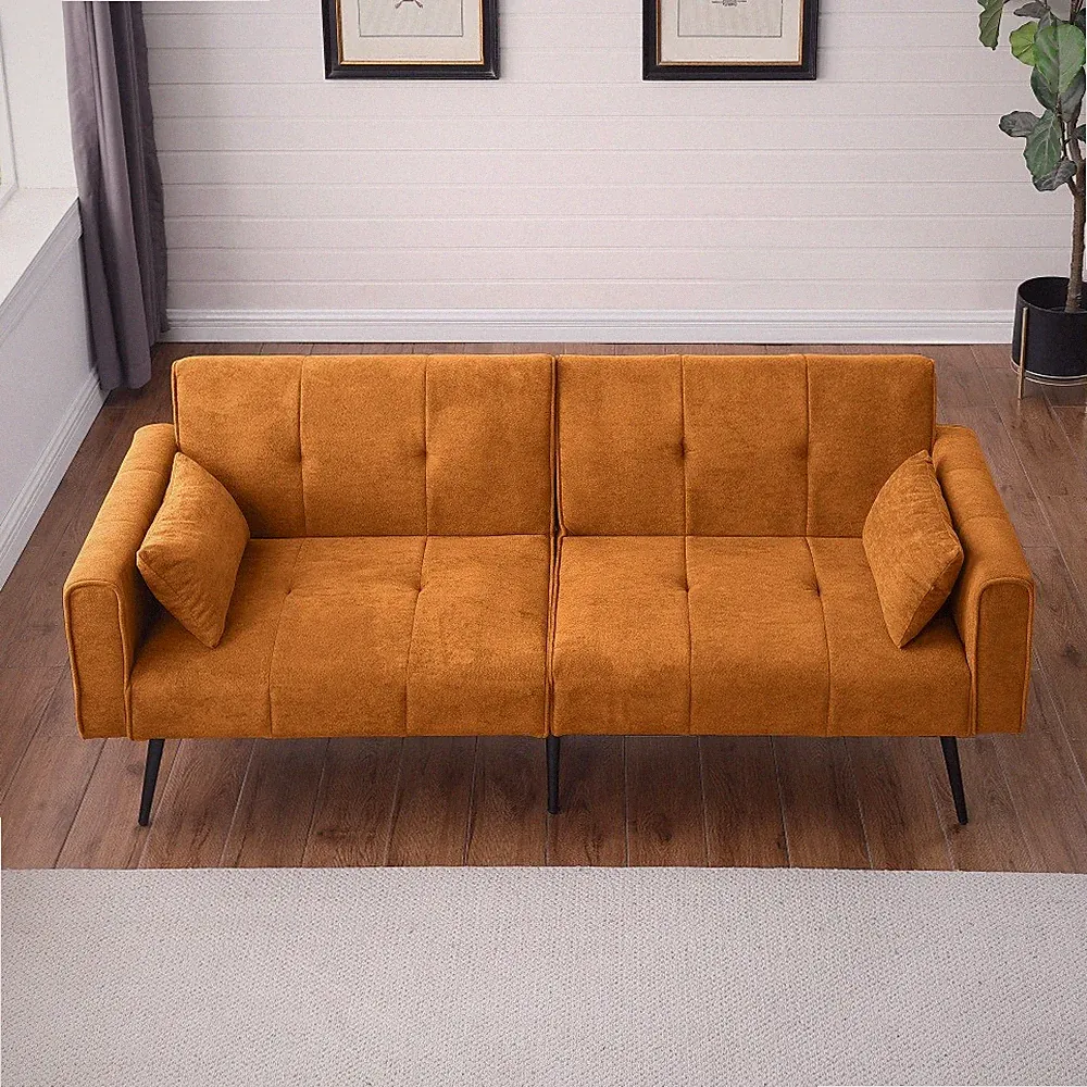 Klappbares Sofa-Bett Faltcouch-Bett Futon Schlafsofa Verstellbarer Rückenlehne A