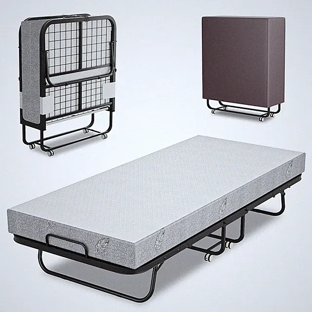 Klappbett Räder Gästebett 90x200cm Klappbar mit Matratze Matratze Gästeliege