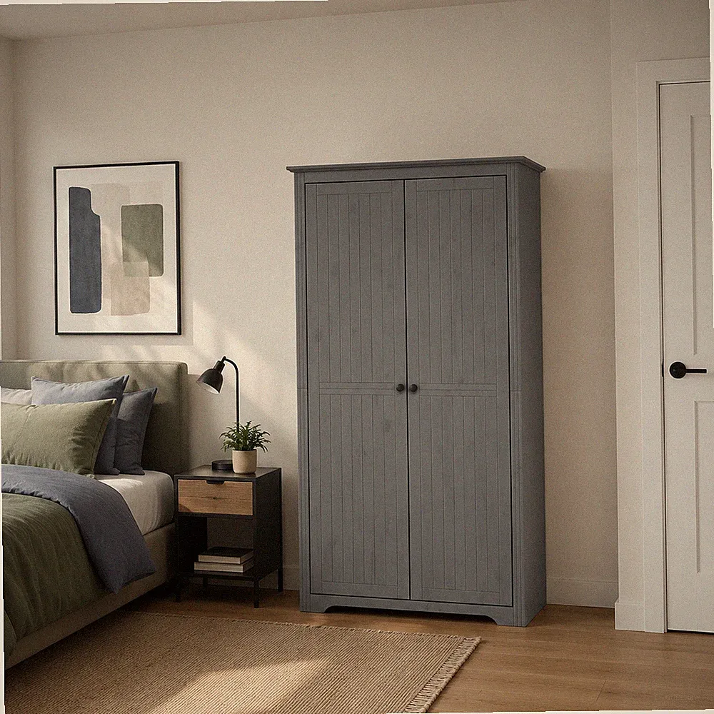 Klassischer Kleiderschrank im französischen Design, 2-türer | Schlafzimmerschran
