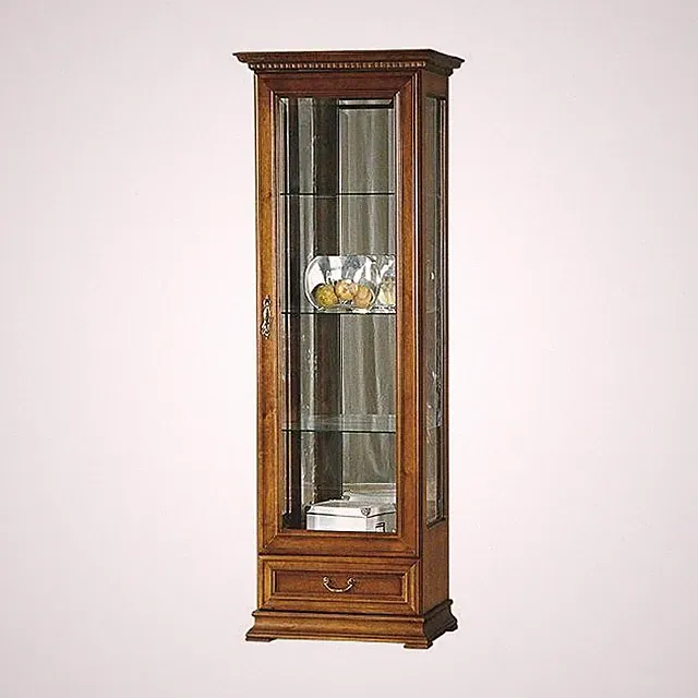 Klassischer Vitrine Vitrinenschrank Vitrinen Schrank Glas Sammler Museum R-W2