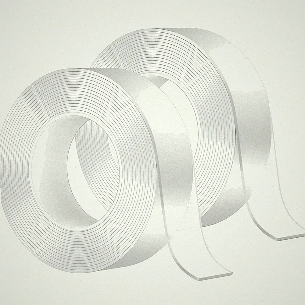 Klebeband Nano doppelseitig transparent 20M wiederverwendbar für Wand Möbel P...