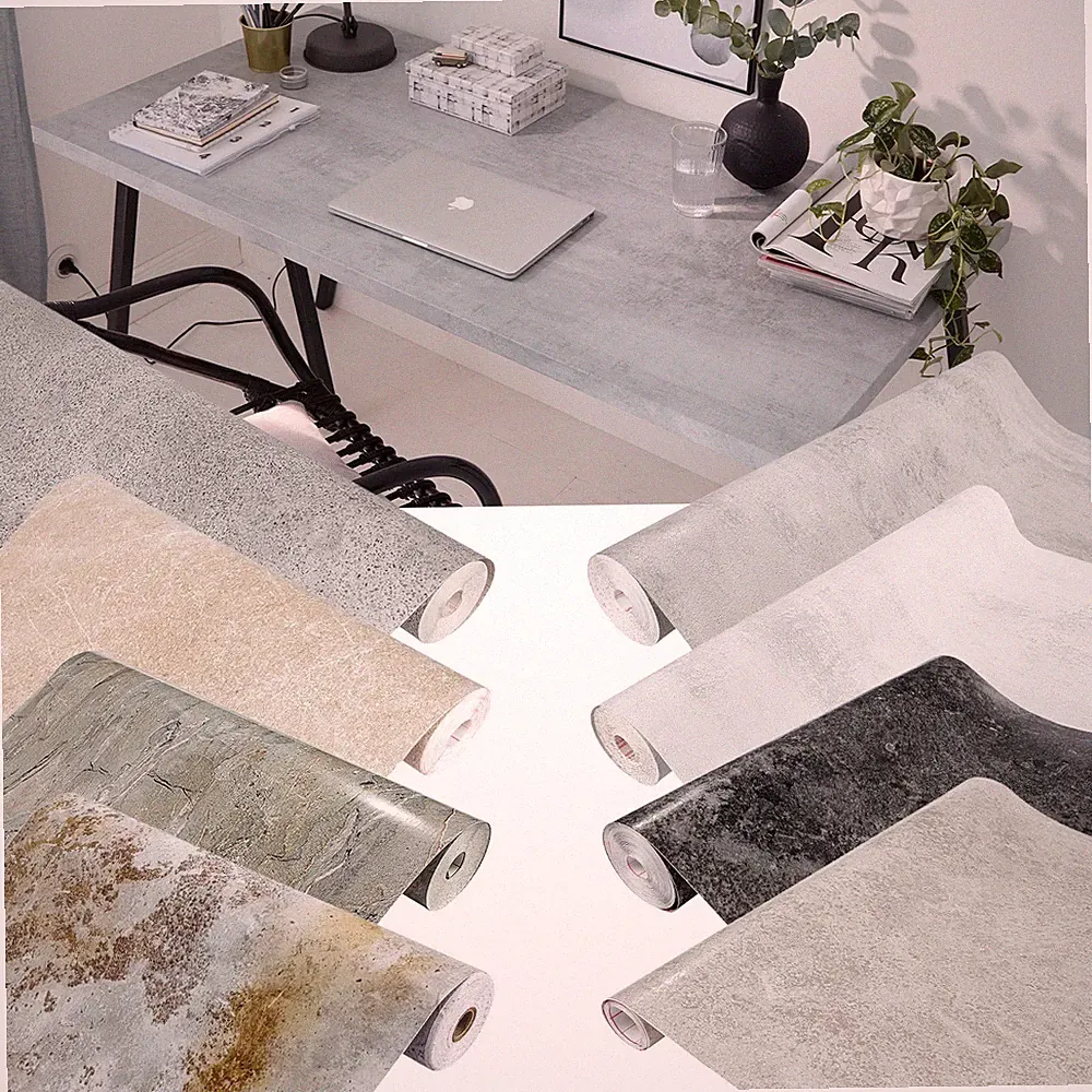 Klebefolie 7,45€/m² DIY Selbstklebende Möbel Folie Fototapete Beton Stein Optik