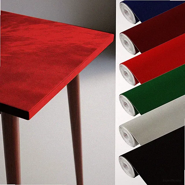 Klebefolie Folie Flock Velour 19€/m² Samt Alkantara Selbstklebend Velvet Schwarz