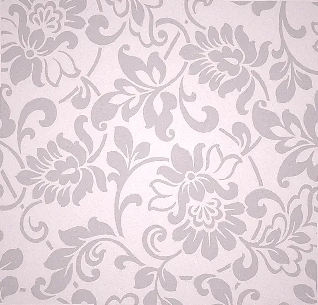 Klebefolie Heritage Silber - Möbelfolie Silbergrau 45 cm x 200 cm Barock Folie