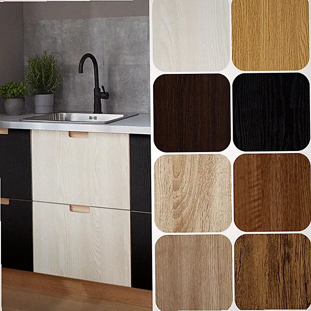 Klebefolie Möbel Folie Tapete 6,30€/m² Holz Küche Holzoptik Selbstklebefolie DIY