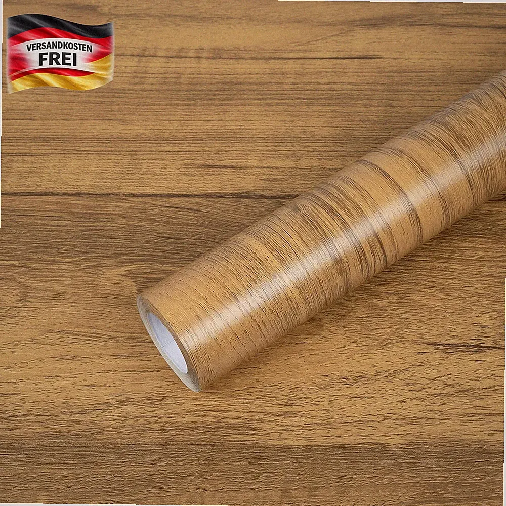 Klebefolie Möbel Holzoptik selbstklebend für Küche, Schlafzimmer, Büro 30x200cm