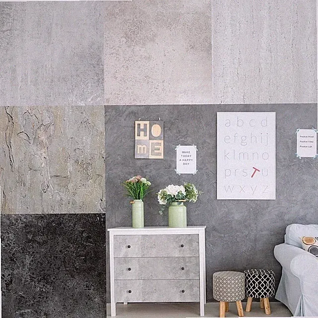Klebefolie Möbel Tür Küche 15€m² Folie Selbstklebende Schiefer Beton Stein Optik