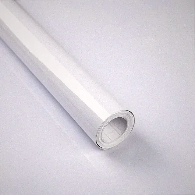 Klebefolie Selbstklebend, Weiß, Hochglanz, PVC, 30x300cm, , Möbelfolie