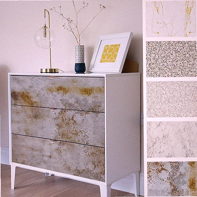 Klebefolie Selbstklebende 6,3€m² Dekofolie Möbel Küche Schrank Marmor Granit DIY