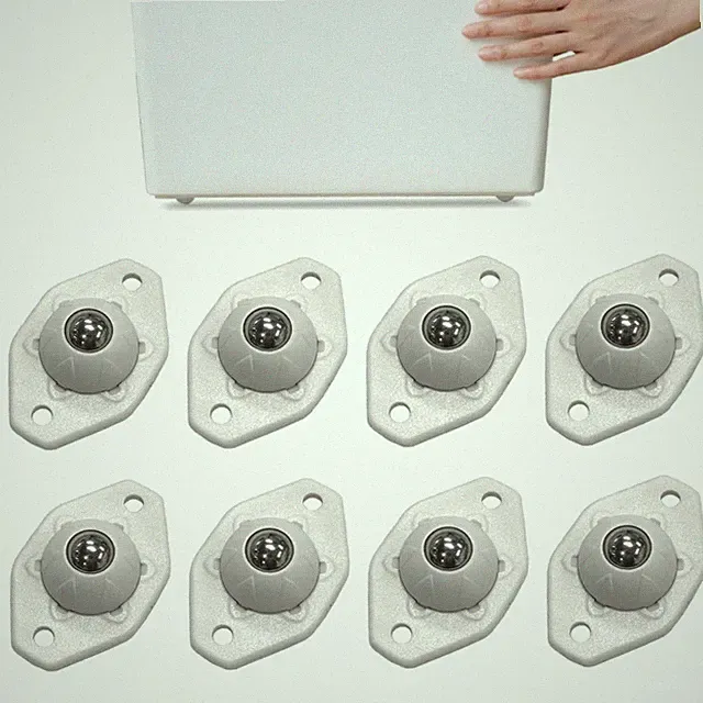 Klebende Lenkrollen 8 Stück 360° Stahl Kugelrollen Für Möbel, Küchen
