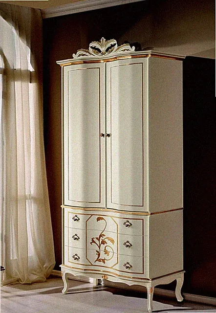 Kleider Schrank Holz Barock Rokoko Möbel Klassische Schlafzimmer Möbel Schränke