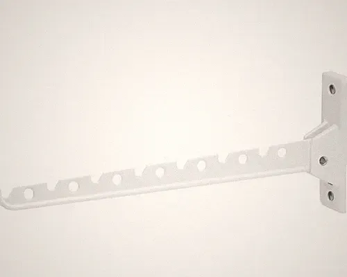 Kleiderlüfter klappbar 330 mm Aluminium weiß