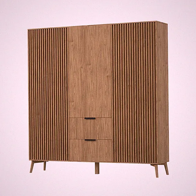 Kleiderschrank 185 cm mit Türen Endo Schlafzimmerschrank Artisan Eiche 23